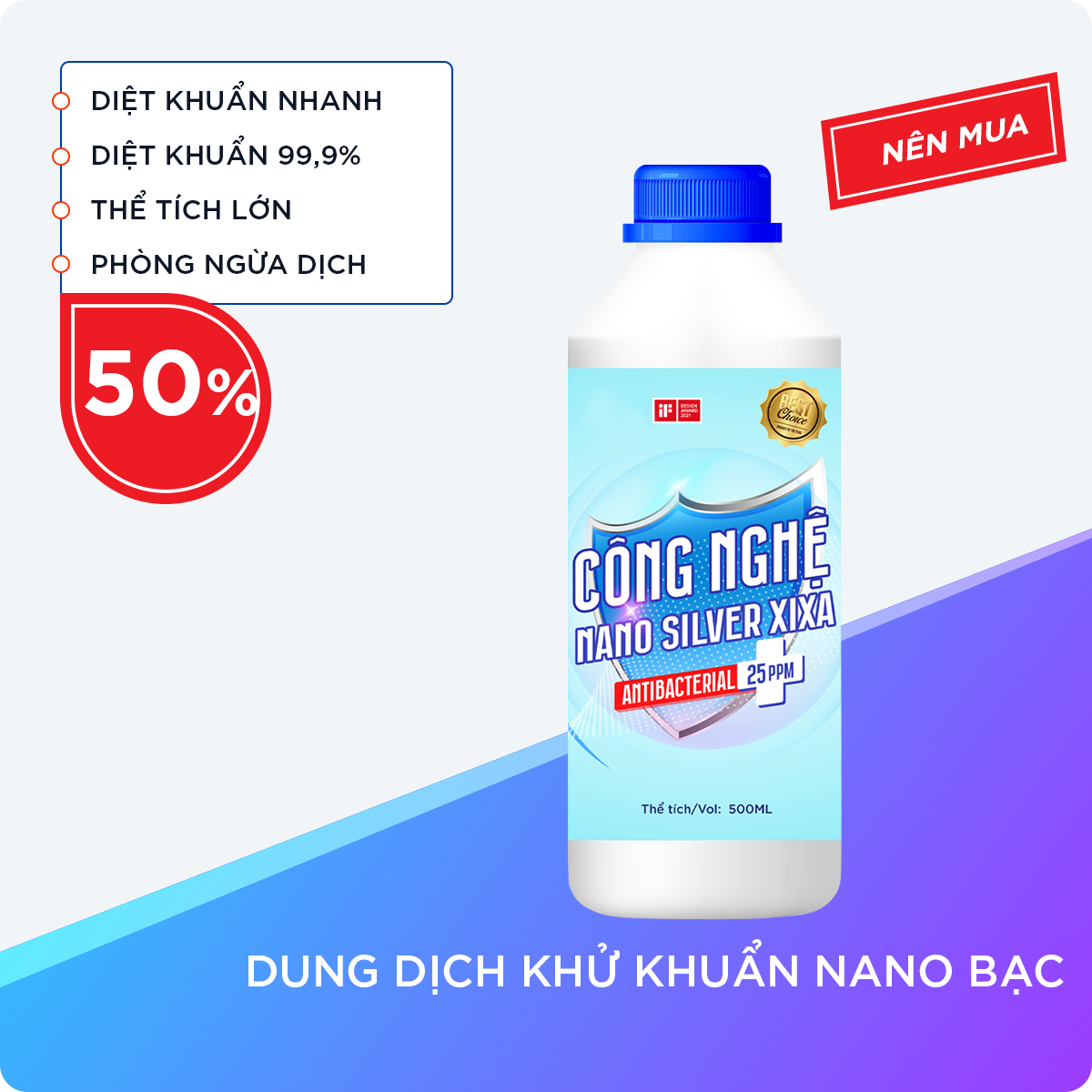 Dung Dịch Khử Khuẩn Nano Bạc (Silver)