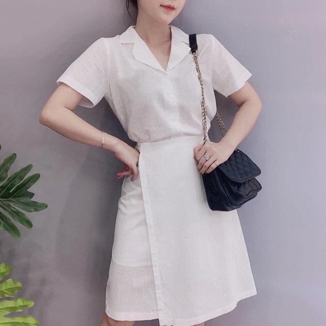 Đầm váy đắp tà 3 màu