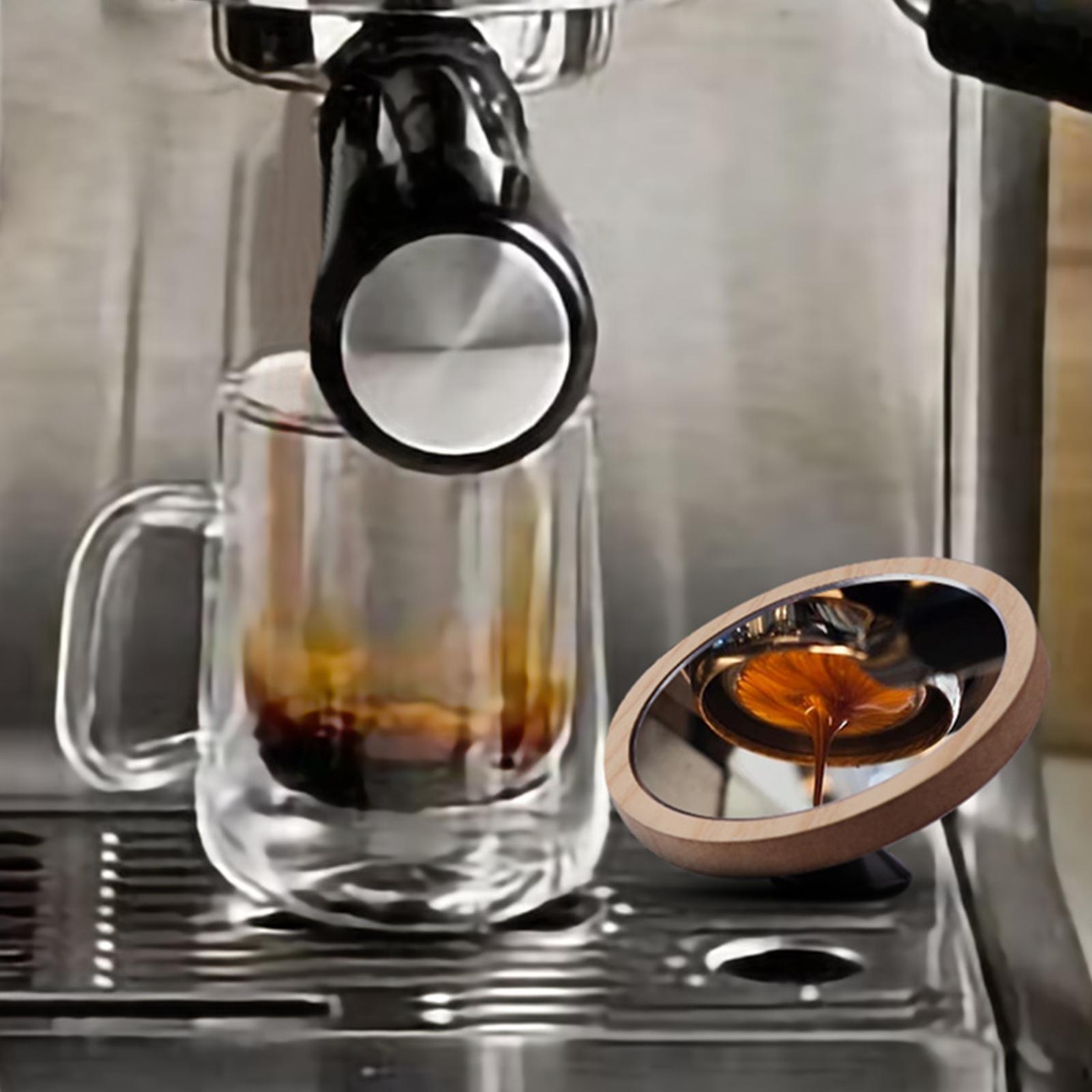 Espresso Lens Accessaries Coffee Machine Tool Wooden Base for Home