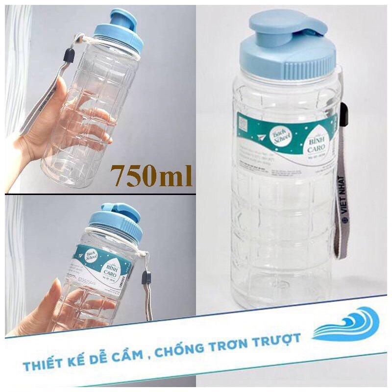 Bình nước thể thao Caro 750ml - Việt Nhật