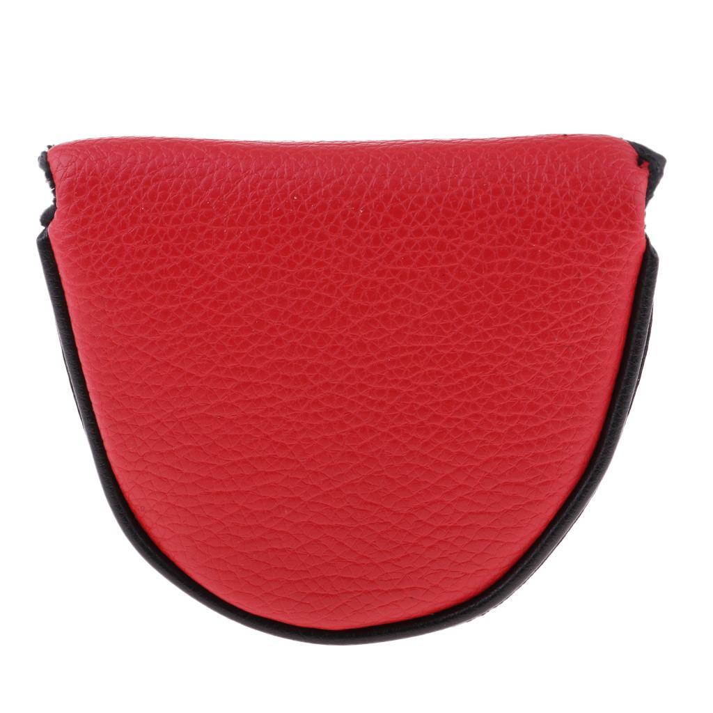 2x PU Golf Mallet Putter Cover Head Cover Golf Putter Sleeve Golf Part