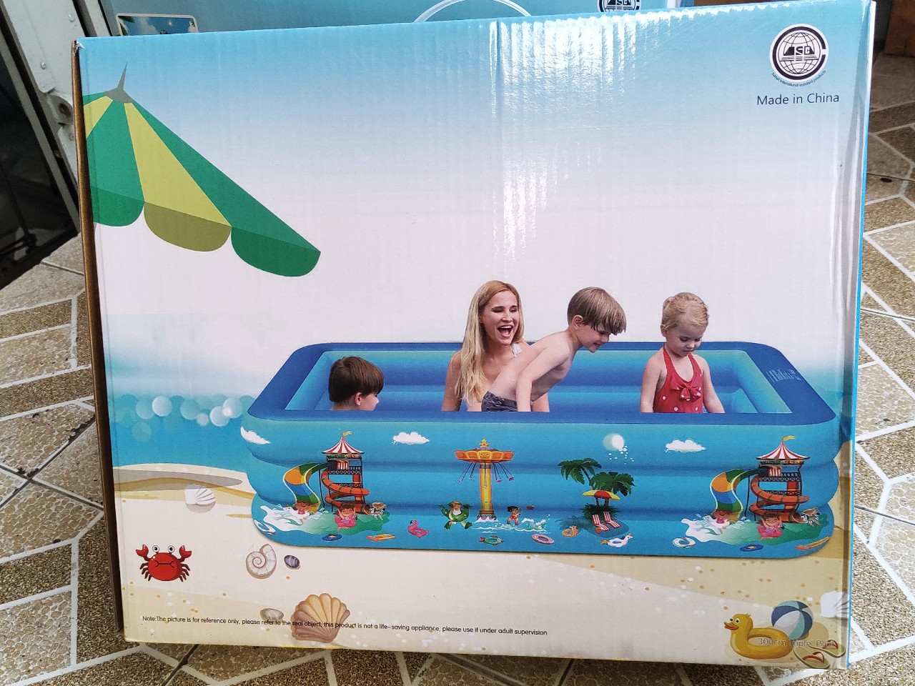 Hồ bơi gia đình, bể bơi cực to 3m-1m70 cao 60 cm cho bé vui chơi tại nhà, có tặng kèm bơm điện