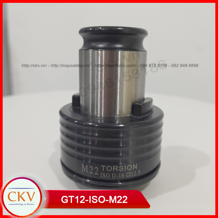 Chuck kẹp taro chống gãy mũi M22 ISO cho máy taro cần điện GT12-M22