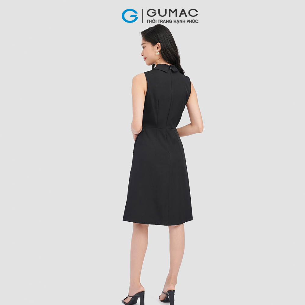 Đầm sơ mi GUMAC DC08097 không tay thời trang công sở