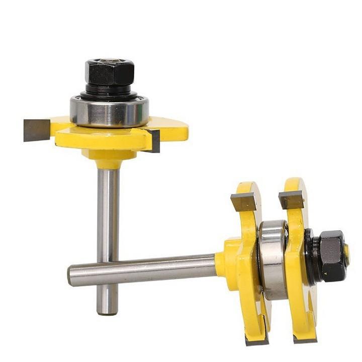 Bộ mũi phay ghép ván sàn cốt 6.35mm