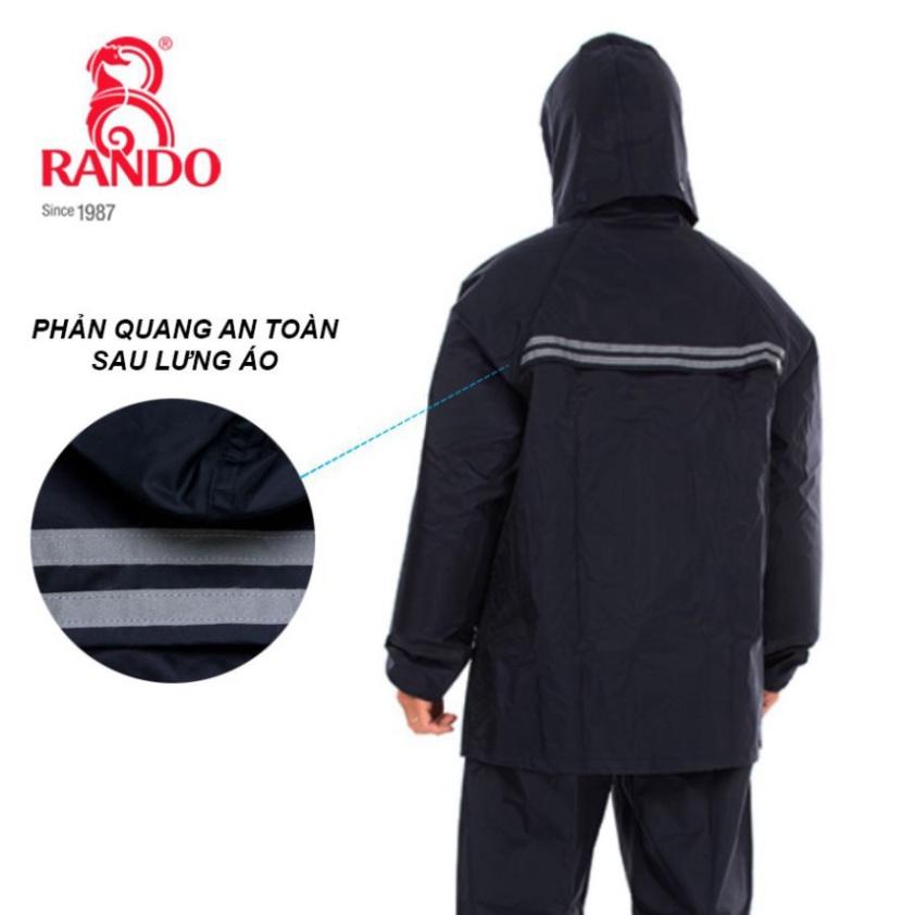 BỘ QUẦN ÁO MƯA RANDO Chính Hãng Thời Trang Vải Dù Cao Cấp Phản Quang Dành Cho Đi Phượt Không Thấm Nước GIÁ SỈ BEST