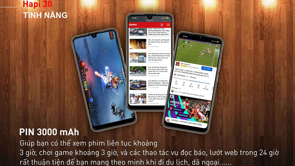 Điện thoại Masstel Hapi 30 (3GB/32GB) - Hàng chính hãng