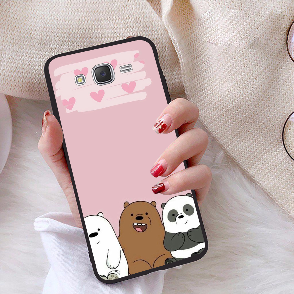 Ốp lưng dành cho Samsung Galaxy J7 viền dẻo TPU bộ sưu tập Chúng ta là gấu - Hàng chính hãng