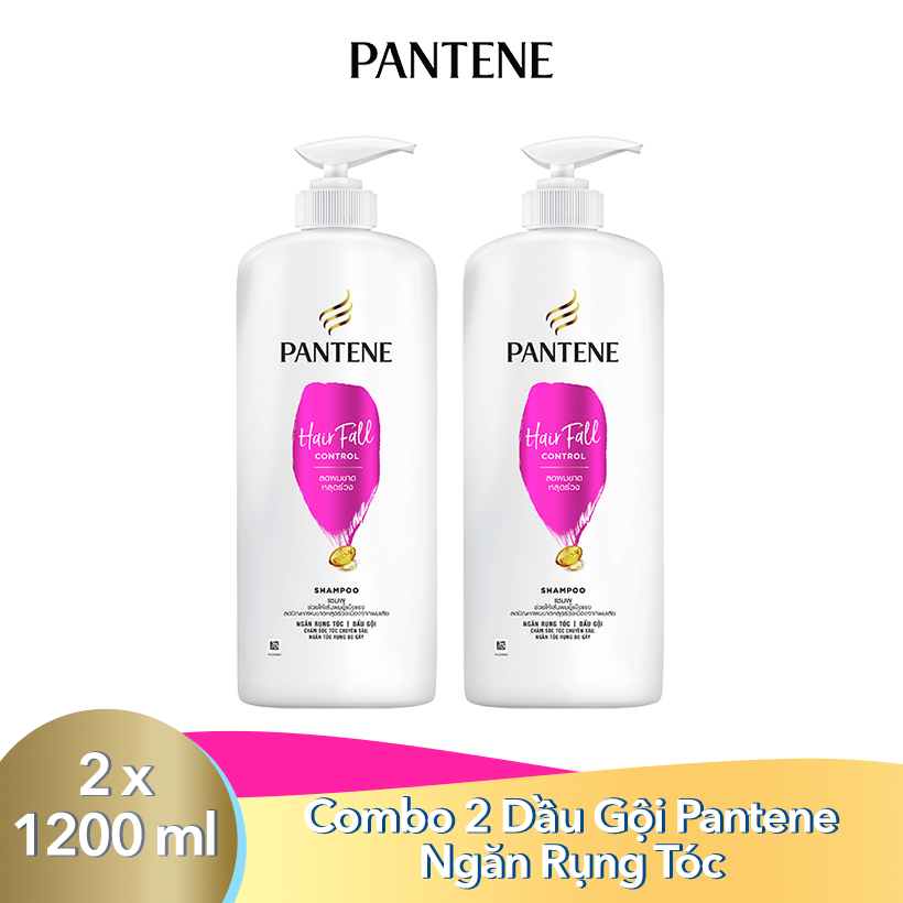 Combo 2 Dầu Gội PANTENE Ngăn Rụng Tóc 1.2L