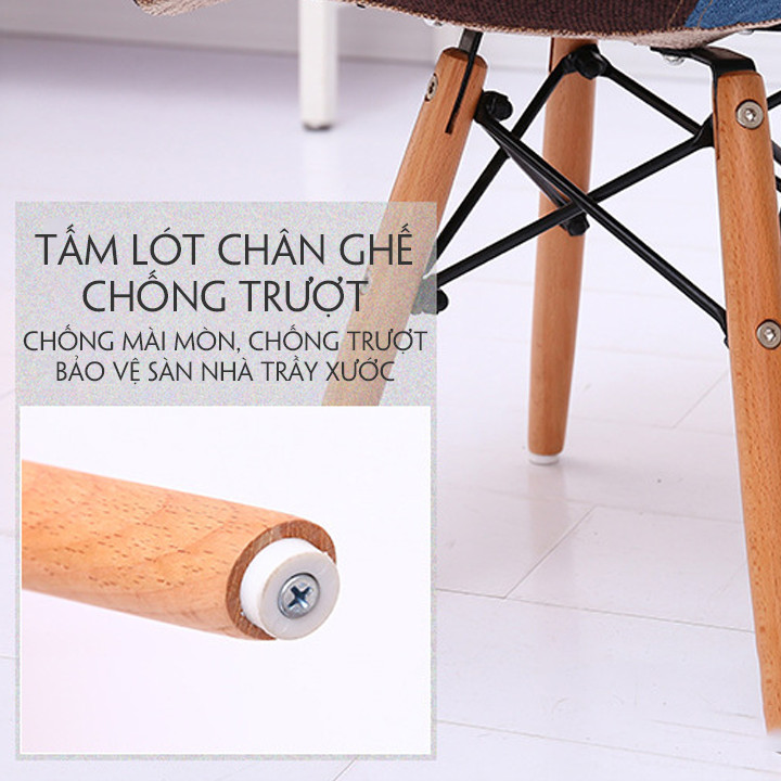 Ghế Eames Thổ Cẩm - Ghế Cafe