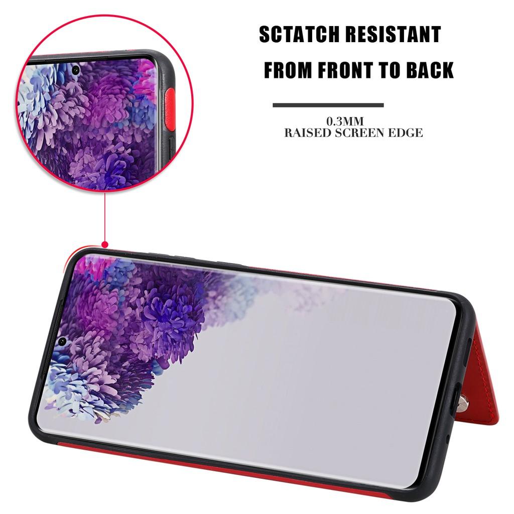 Ốp lưng da ví gập cho Samsung Galaxy Note20 Ultra S20 Ultra S20+ S20 S10 Plus S10+ S10e