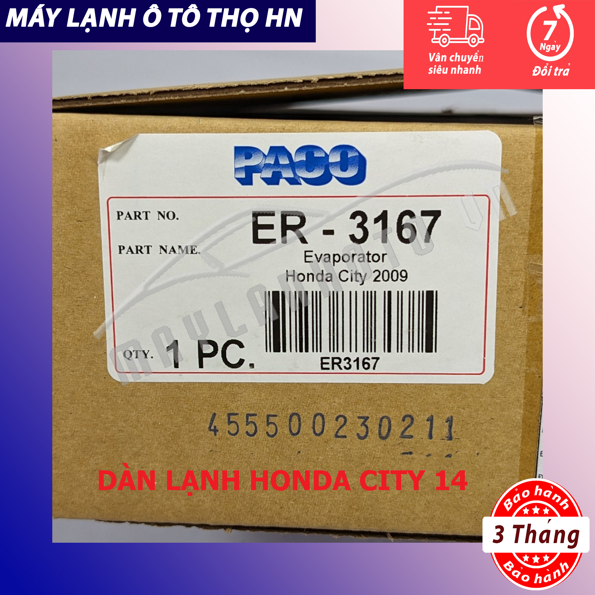 Dàn (giàn) lạnh Honda City 2009 2010 2011 2012 2013 2014 (không còng) Hàng xịn Thái Lan 09 10 11 12 13 14