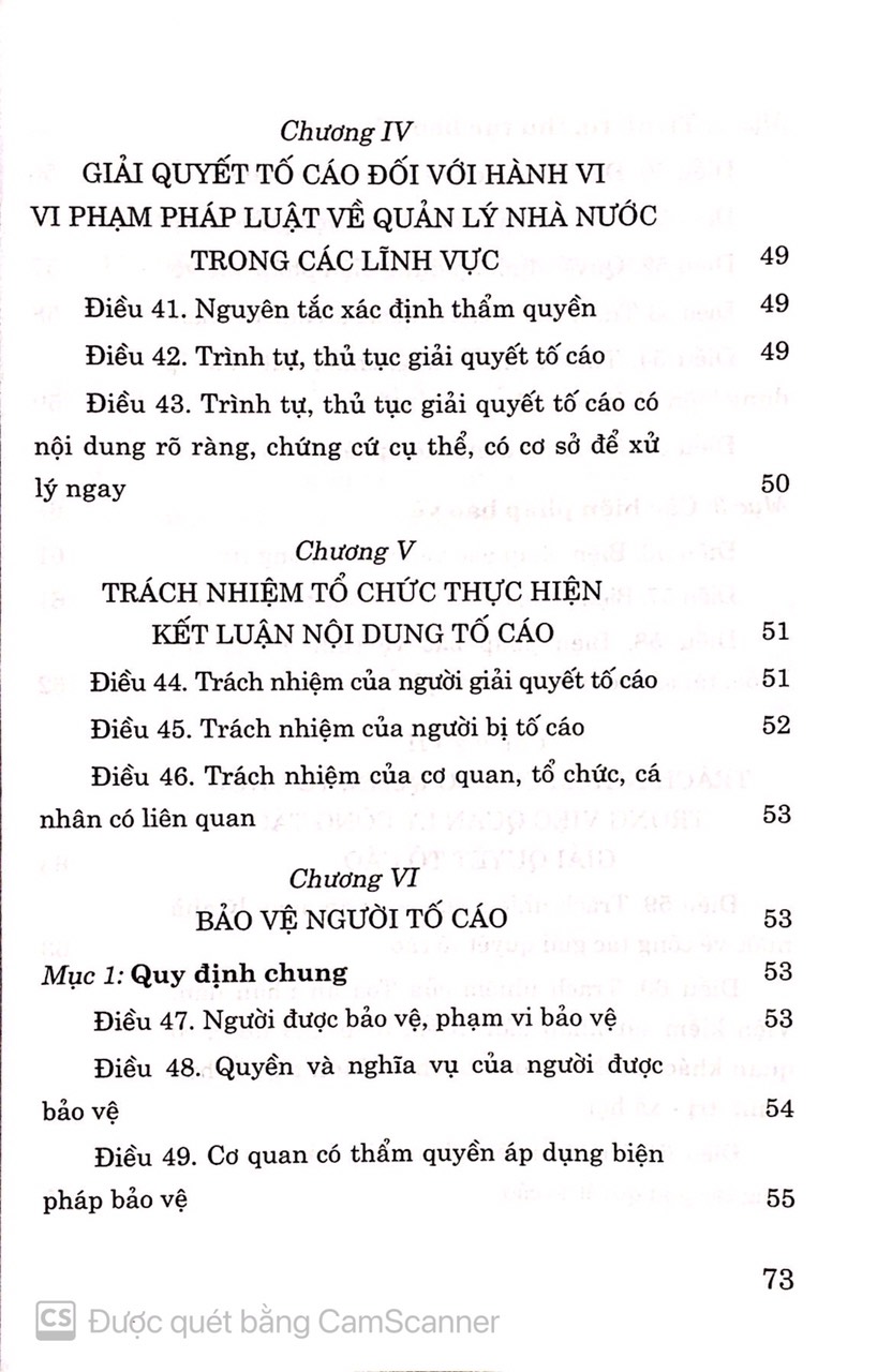 Luật Tố Cáo ( Hiện hành ) ( Sửa đổi năm 2020 )