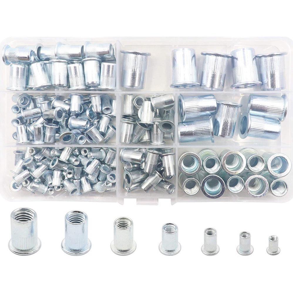 Combo hỗn hợp 70c ốc tán rút từ M3-M12 M3,M4,M5,M6,M8,M10,M12 mỗi loại 10c