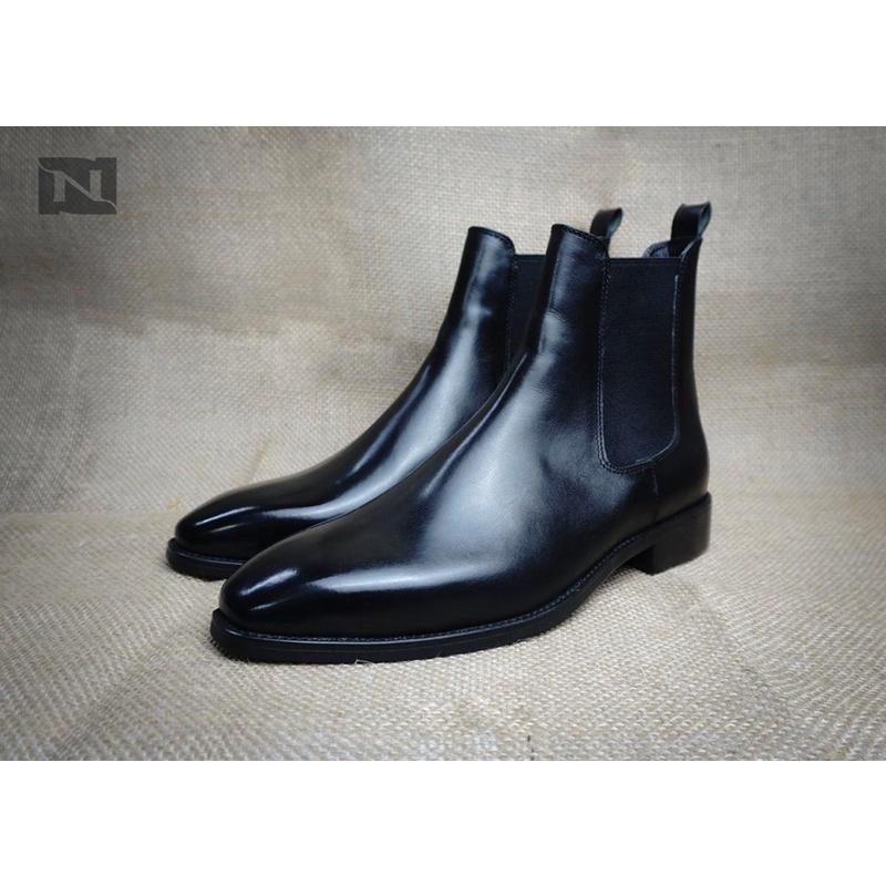 chelsea boot2021 handmade Shoes - full size (34-50)Da bò nhập Ý nhận đo chân size đặc biệt cho khách