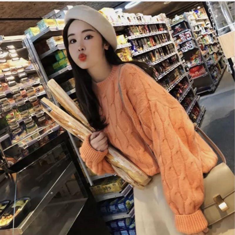 Áo len nữ dáng xuông trẻ trung free size từ 40_55kg