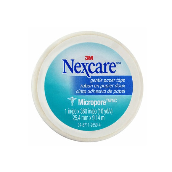 Băng keo y tế cuộn giấy Nexcare 530-P1, kích thước 2.5mm x 9.1m, sản xuất tại Mỹ (giá 1 cuộn)