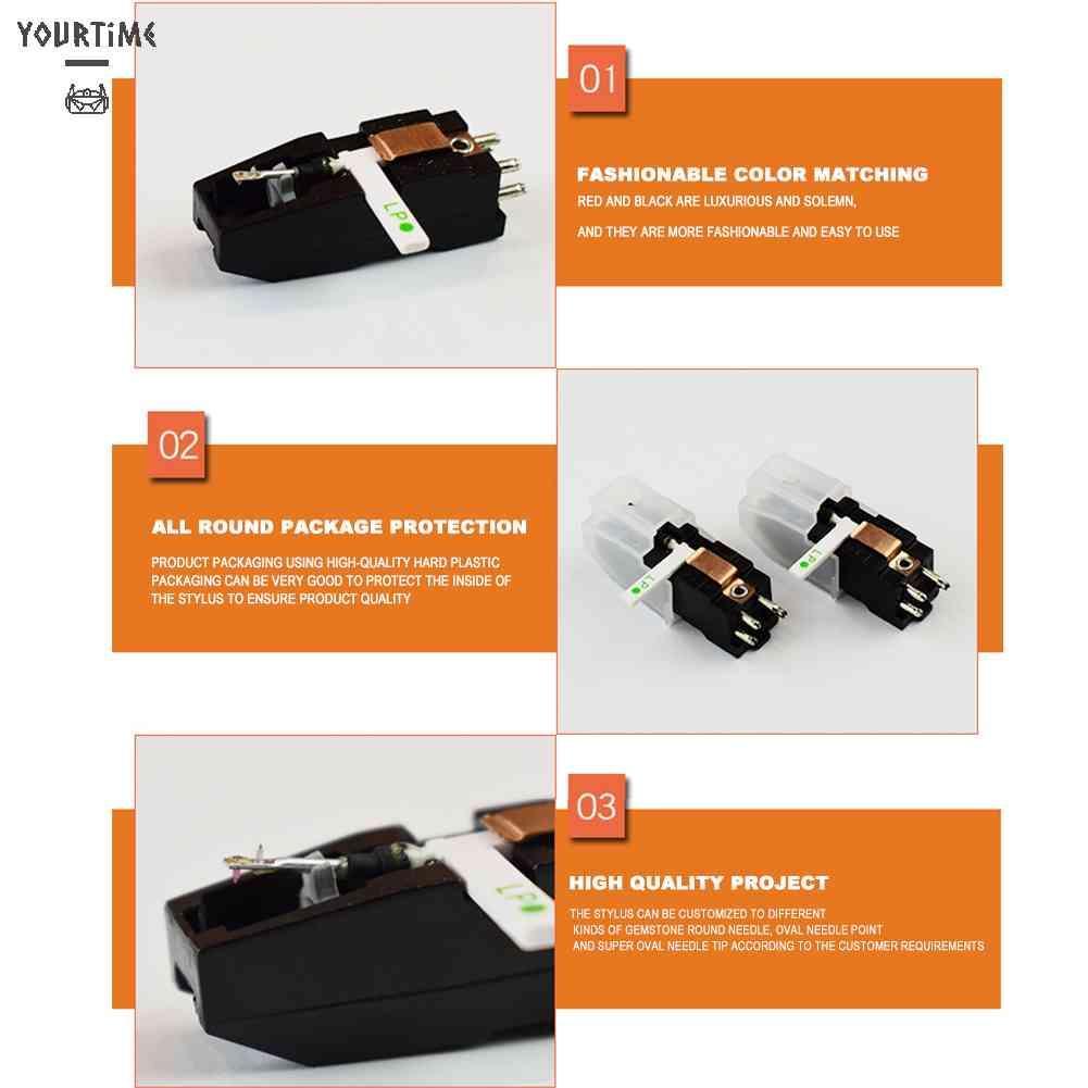 Hộp Cảm Ứng Âm Thanh Nổi Kép Ruby + Sapphire Cho Máy Ghi Âm LP 78 RPM