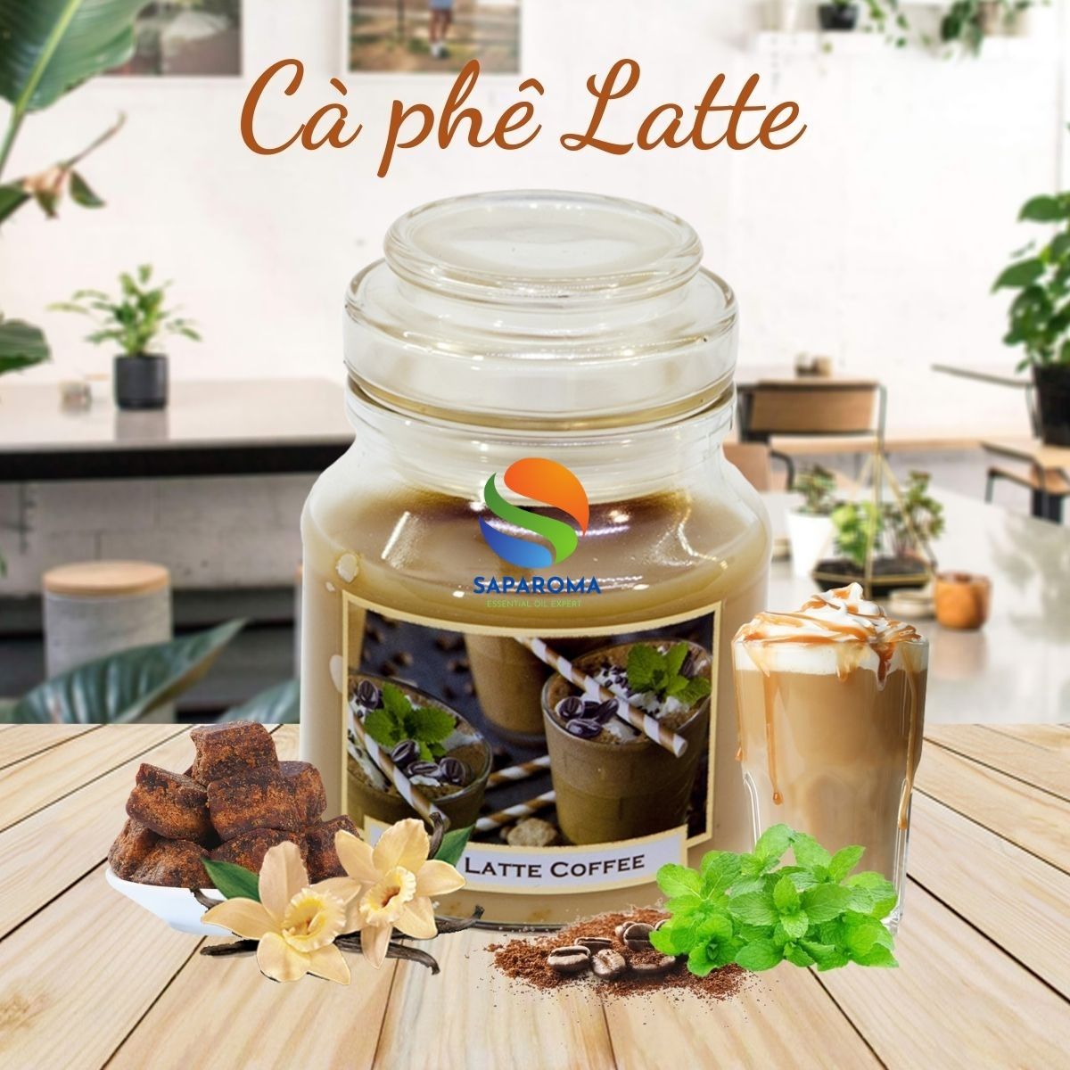 Hũ nến thơm Bartek Coffee and Spices 130g QT06647- cà phê capuchino, trang trí, thơm phòng, thư giãn, Hỗ trợ khử mùi (giao mẫu ngẫu nhiên)