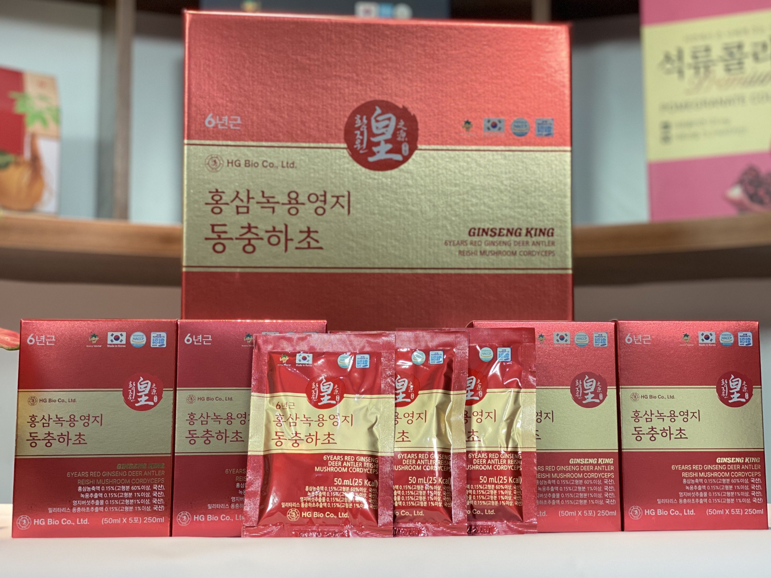 Hồng sâm nhung hươu linh chi đông trùng hạ thảo