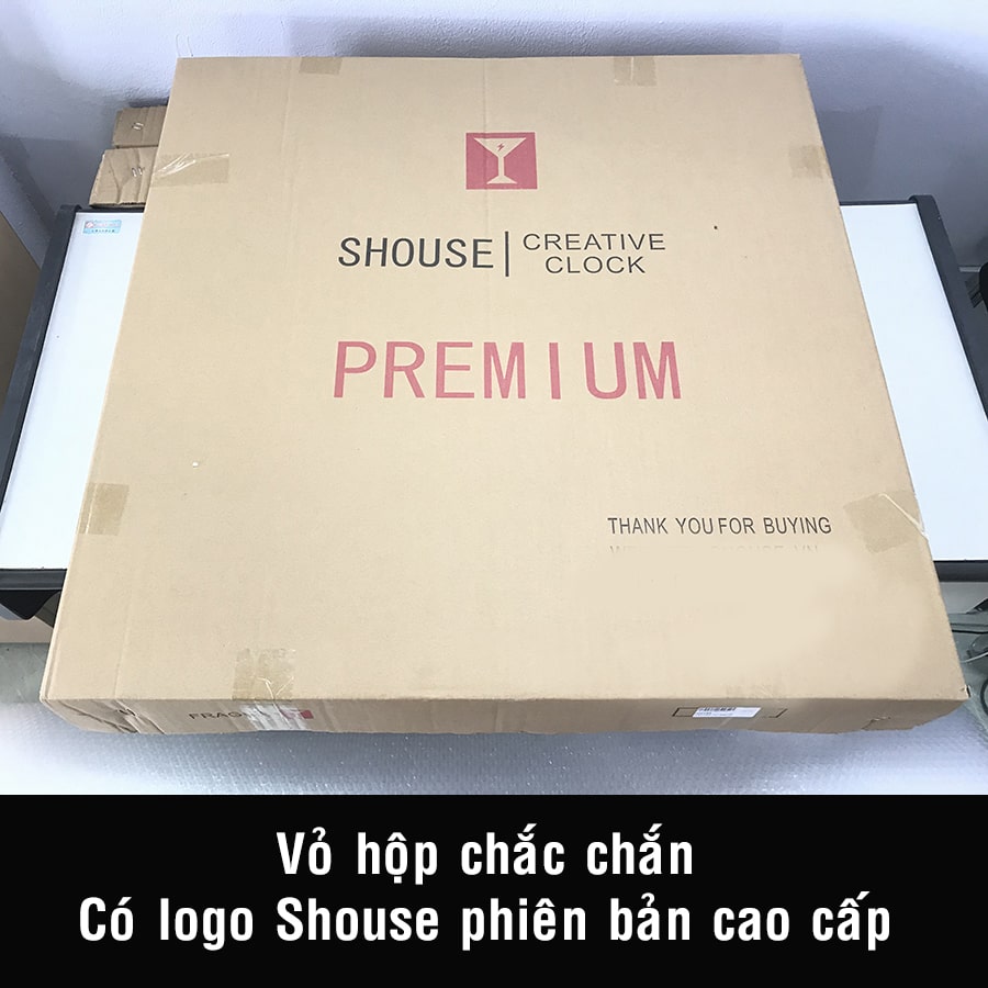 Đồng Hồ Treo Tường Trang Trí Nghệ thuật Kim Trôi Hình Bông Hoa DC225 Nghệ Thuật Cao Cấp Shouse hiện đại 3D kích cỡ lớn đẹp treo phòng khách