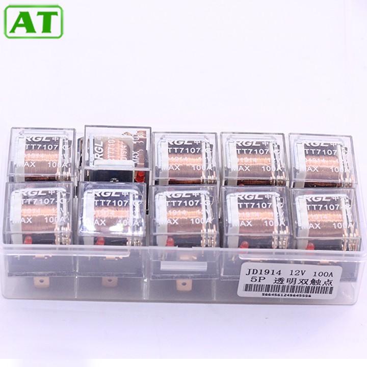 Hộp 10 Rơ Le 4 Chân 24V 80A - 5 Chân 24V 100A