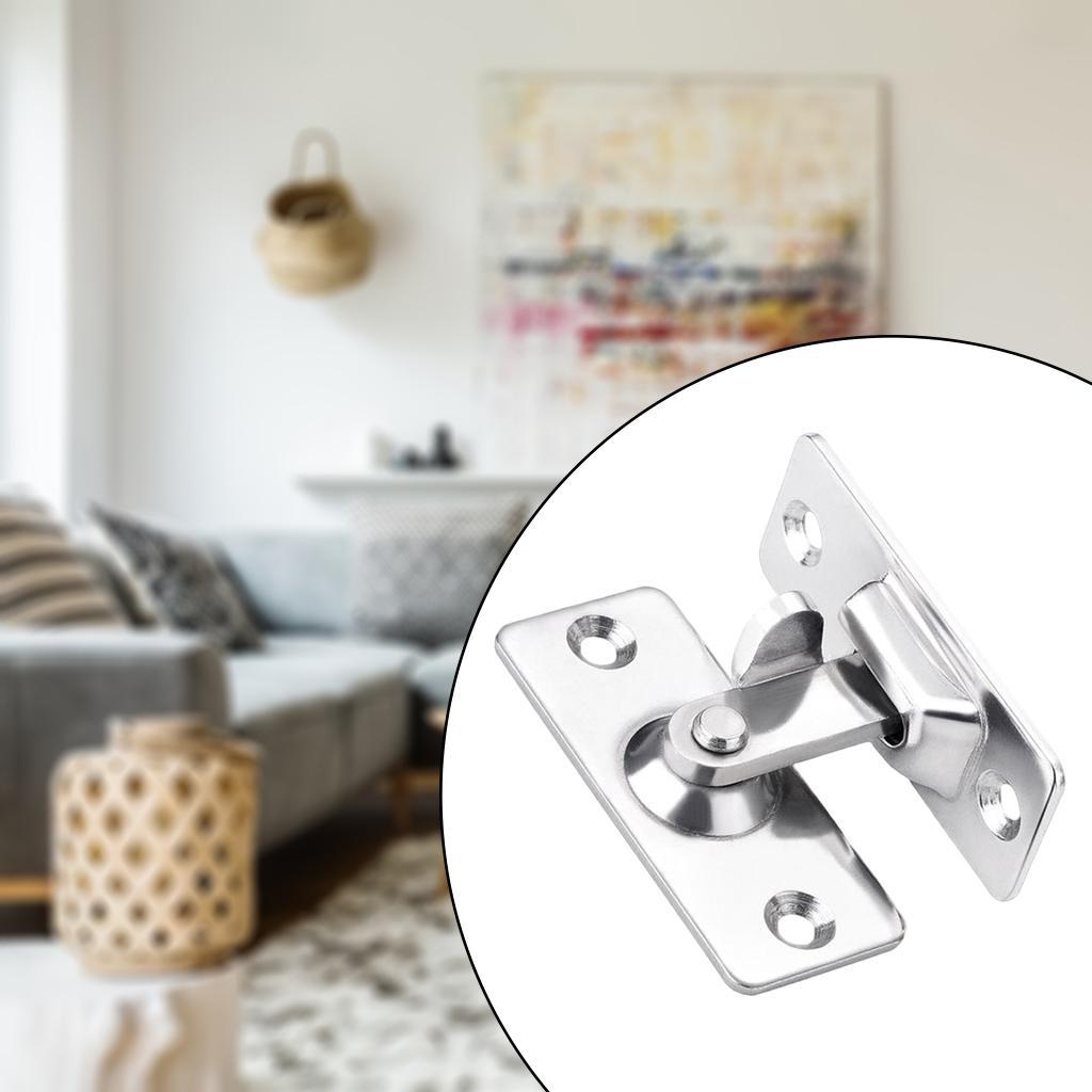 90 Degree Stainless Steel Latch Safety Right Angle Sliding Door Lock