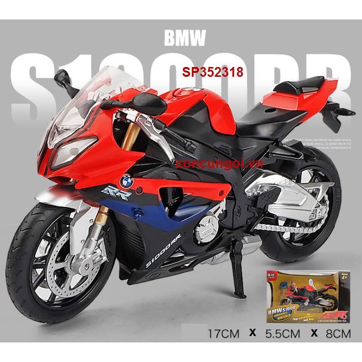 Đồ chơi xe mô hình pin Mô Tô_BMW S1000, trớn, âm thanh, 88001 - SP352318