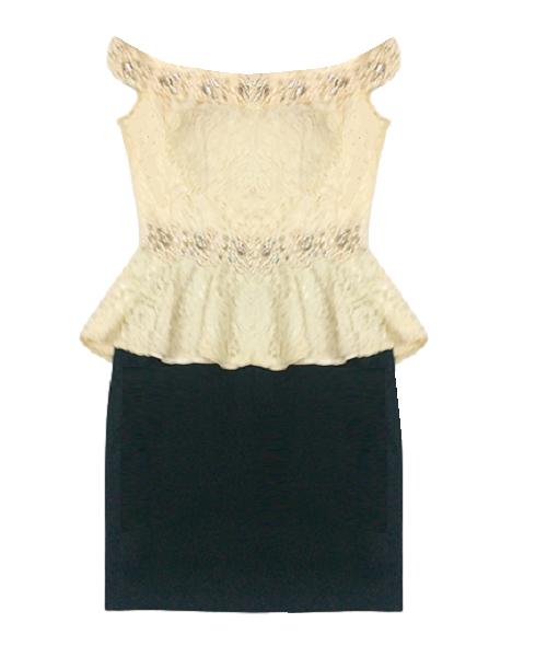 Đầm ôm peplum hở vai Andy