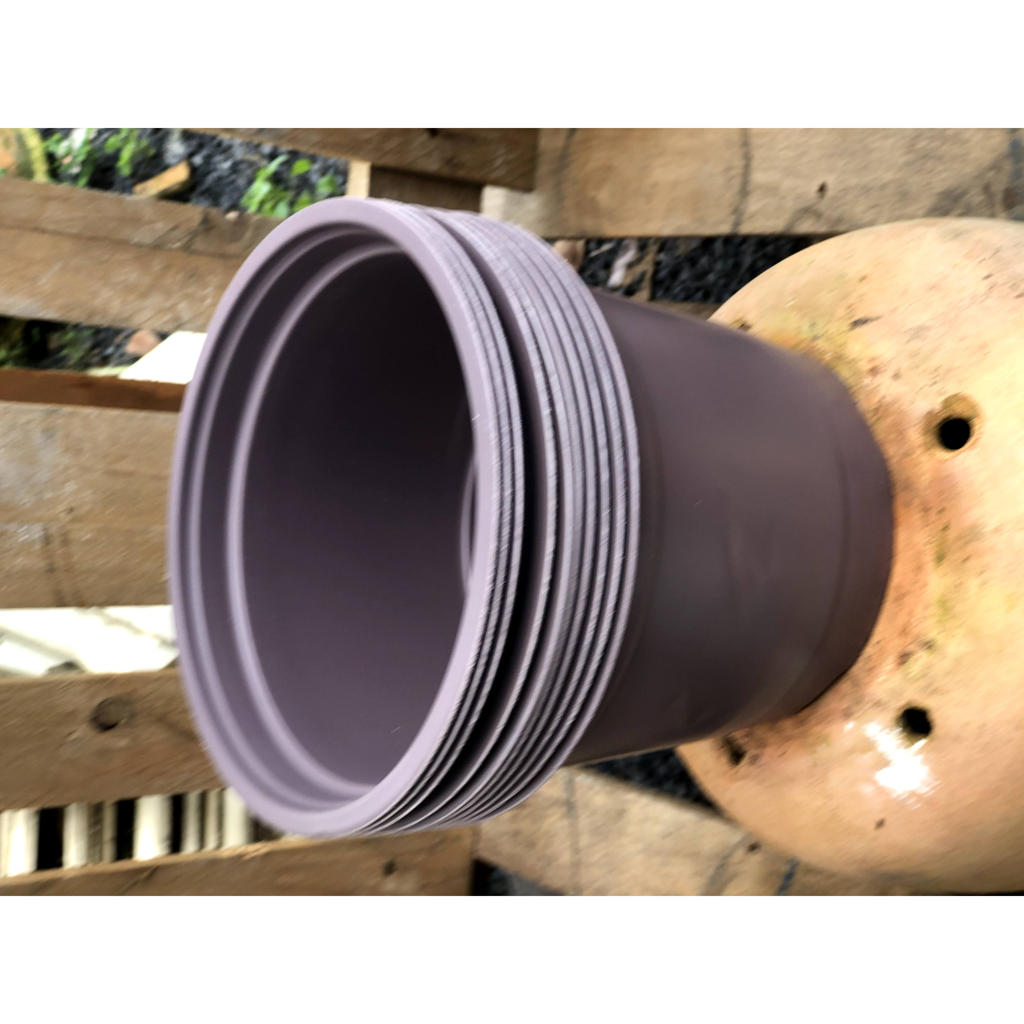Bộ 10 chậu trồng cây màu nâu kích thước fi 230 x 160 mm