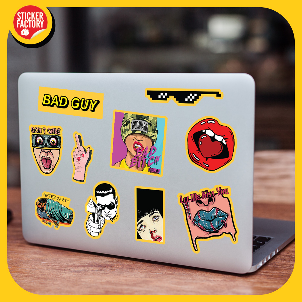 Bad Guy Dân Chơi - Set 100 sticker decal hình dán dễ thương - STICKER FACTORY