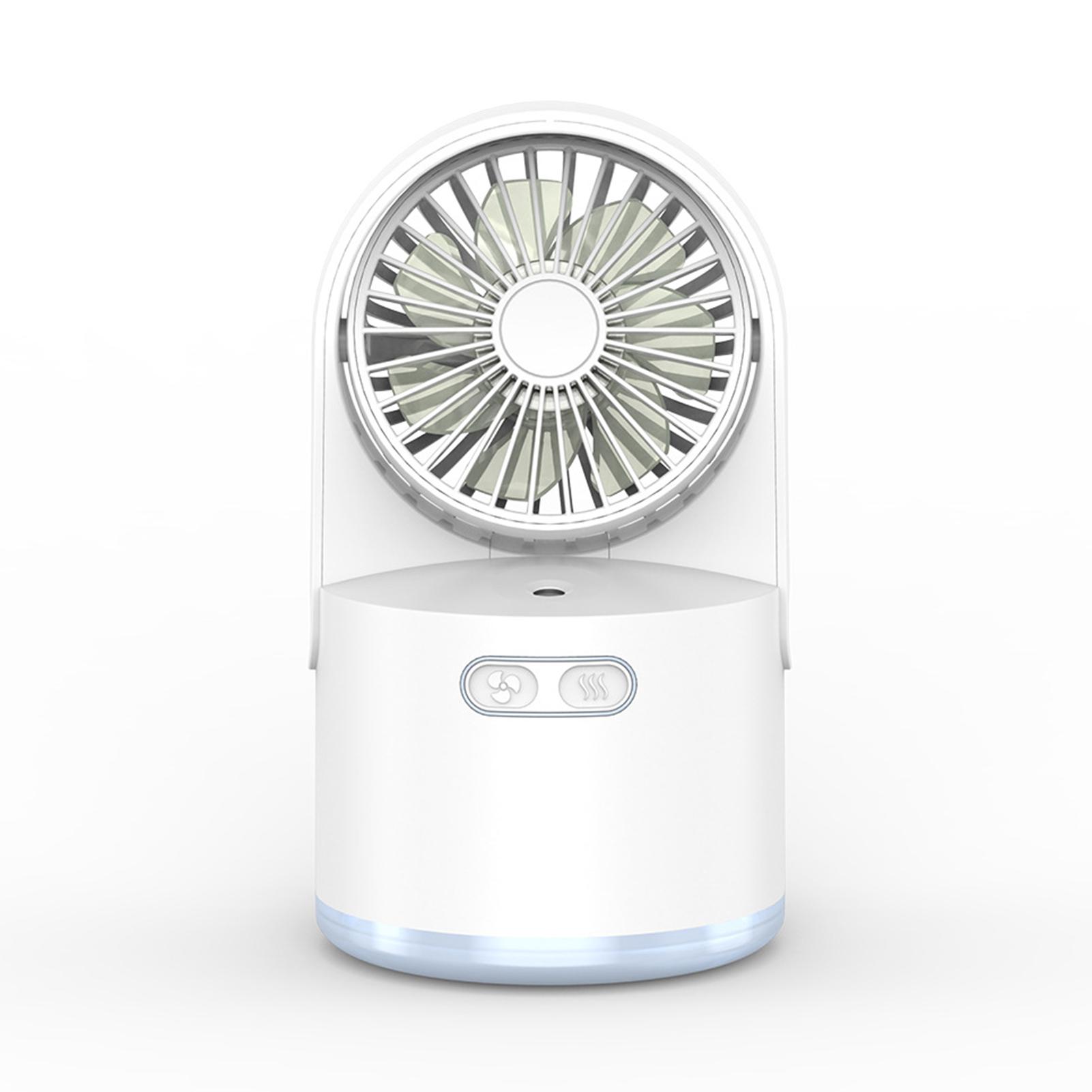 Quạt phun sương mini tạo ẩm dung tích 300ml để bàn, có đèn LED
