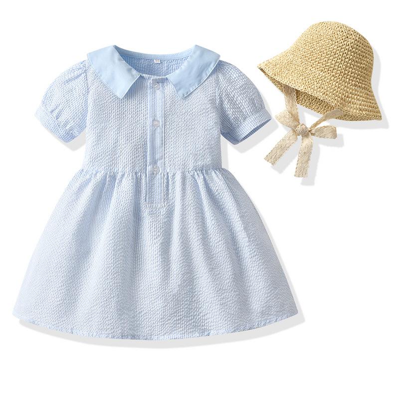 Trẻ Em Quần Áo Anh Trai Em Gái Phù Hợp Với Trang Phục Bé Gái Áo Và Nón Bé Trai Đầu + Quần Short 2 Chiếc Phù Hợp Với Trẻ Em kết Hợp Quần Áo