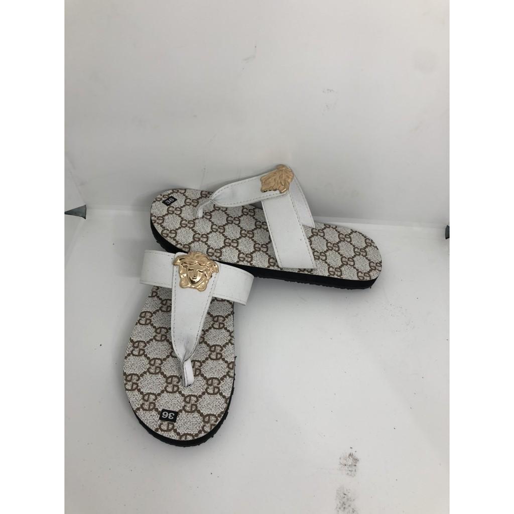 Sandal dongnai dép quai kẹp nữ ( đế k mờ gg quai trắng ) size từ 35 nữ đến 40 nữ size khác nhắn tin chọn thêm