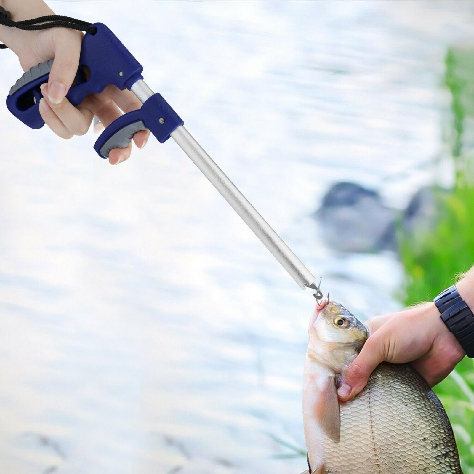 Fishing Hook Remover Puller Fishing Handle Tackles with Lanyard