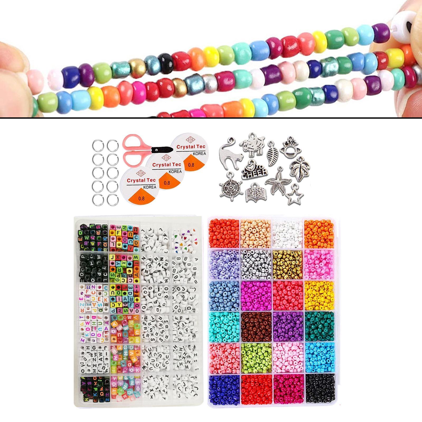 Glass Seed Beads Split Rings DIY Bracelets Necklace Jewelry Making Finding