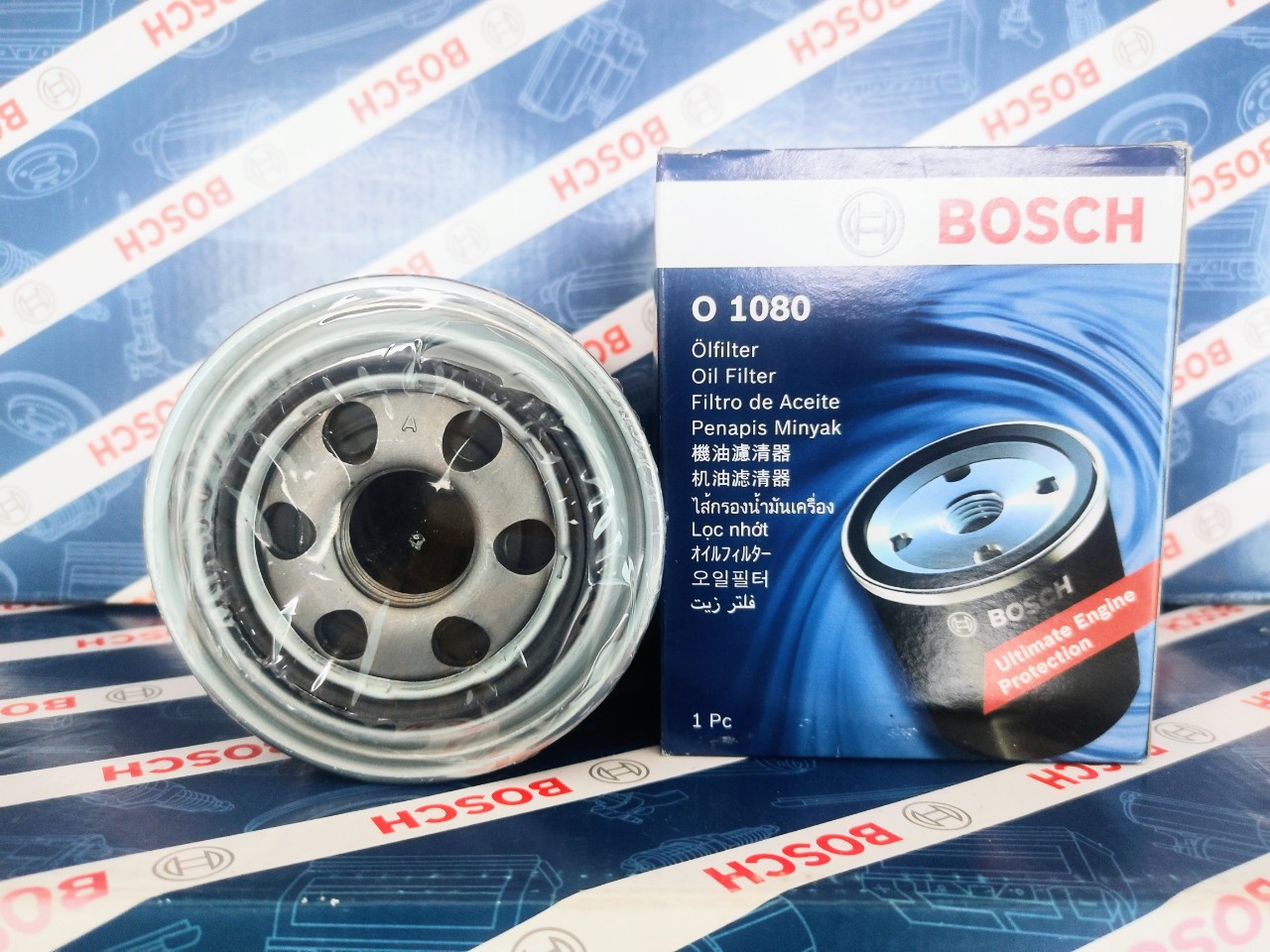 Lọc nhớt Bosch O1080 - Hyundai Solati; Mitsubishi Pajero Sport, Triton