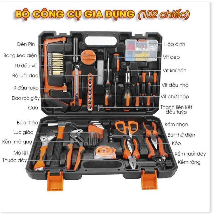 Bộ Dụng Cụ Sửa Chữa 102 Chi Tiết - Vận Chuyển Miễn Phí Toàn Quốc
