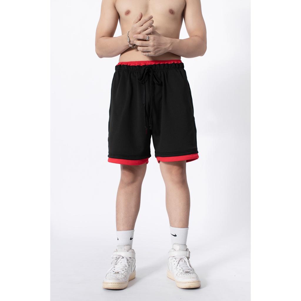 Quần short thun nam co giãn, thoải mái LADOS - LD4082 form rộng, dây rút, chạy bộ, tập gym