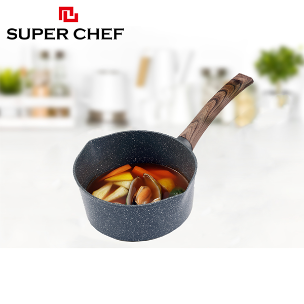 Quánh chống dính Marble Super Chef 2 miệng rót 16cm SC-OM2016