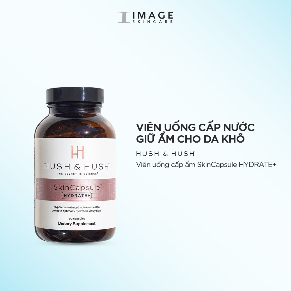 Skincapsule Hydrate+ Viên Uống Cấp Nước Cho Da Khô, Da Thiếu Nước Hush & Hush 60 viên