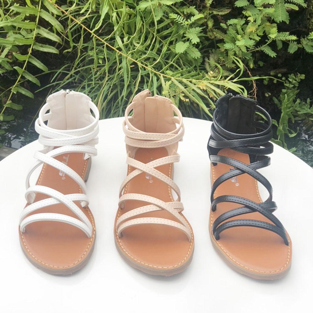 Sandal nữ kéo khóa hot trend 2020 trẻ trung năng động 21430