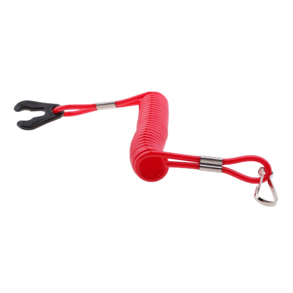 2X Boat Outboard Motor Kill Stop Switch & Safety Tether Lanyard Cord For