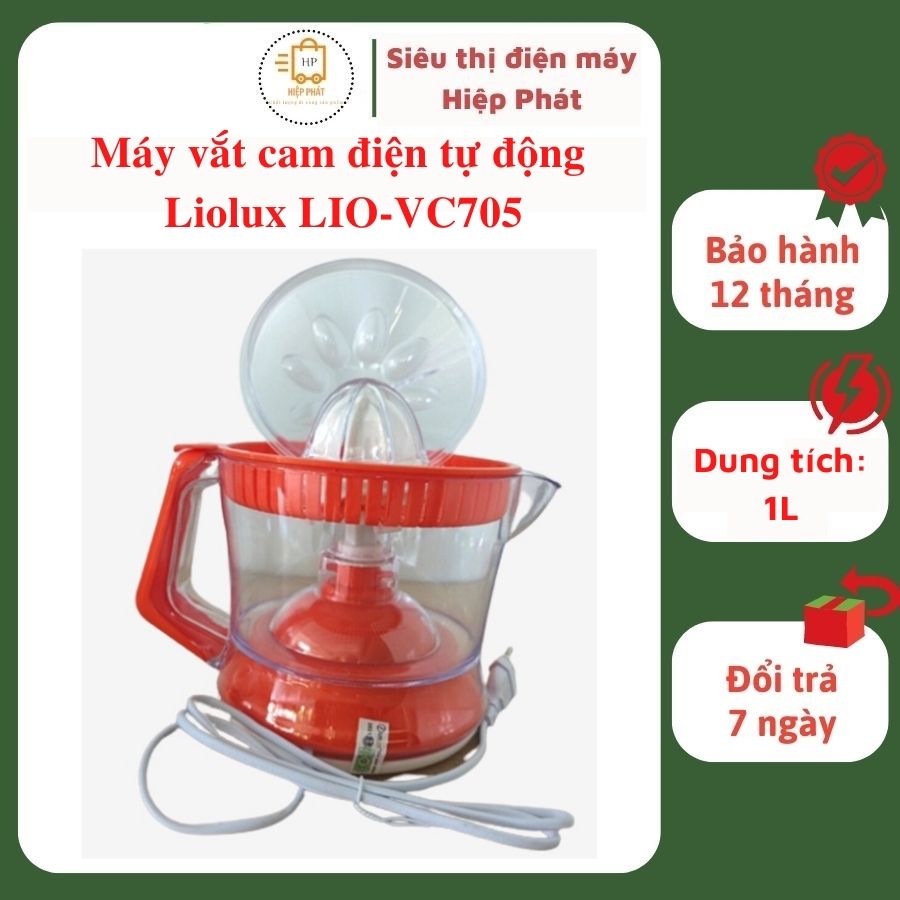 Máy vắt cam điện tự động Liolux LIO-VC705, máy ép cam dung tích 1L - Hàng chính hãng