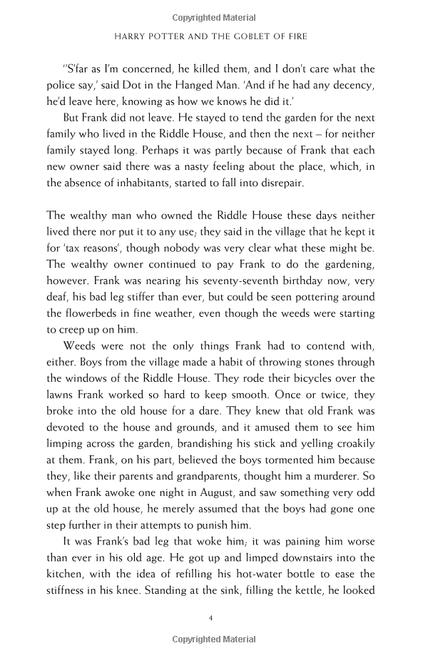 Sách Harry Potter Part 4: Harry Potter And The Goblet Of Fire (Hardback) (Harry Potter và chiếc cốc lửa) (English Book)