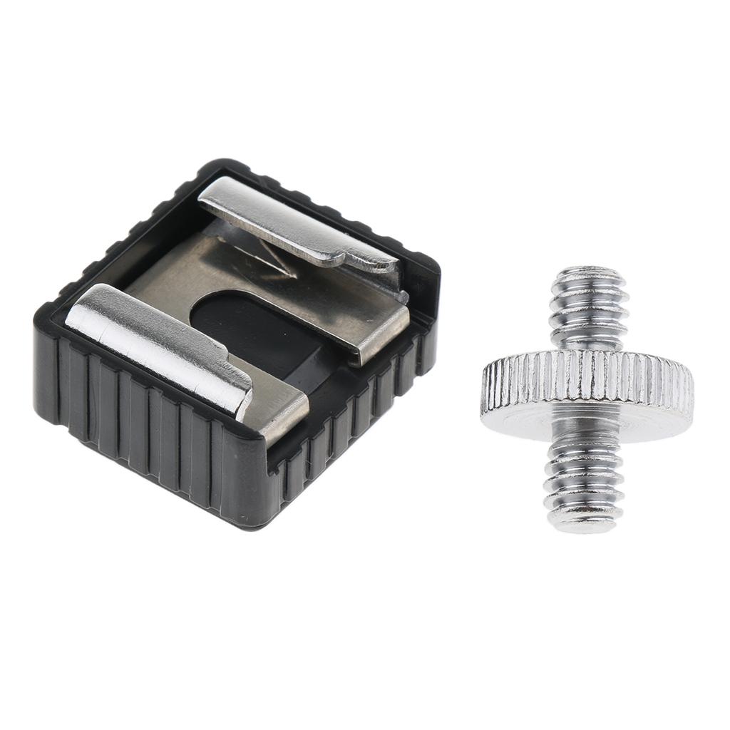 Phép Màu Sáng Đèn Flash Gắn Kết Với Đế Cho Màn Hình LCD Micro Ngoài Adapter Vít 1/4