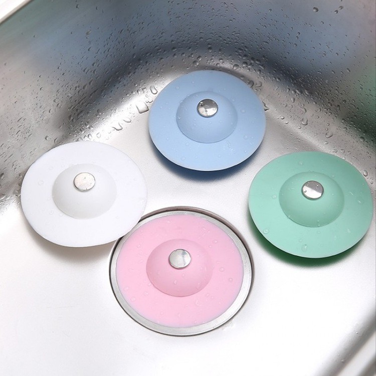 Hình ảnh Miếng ngăn rác và giữ nước bồn rửa chén, lavabo, bồn rửa mặt PaKaSa (giao màu ngẫu nhiên)