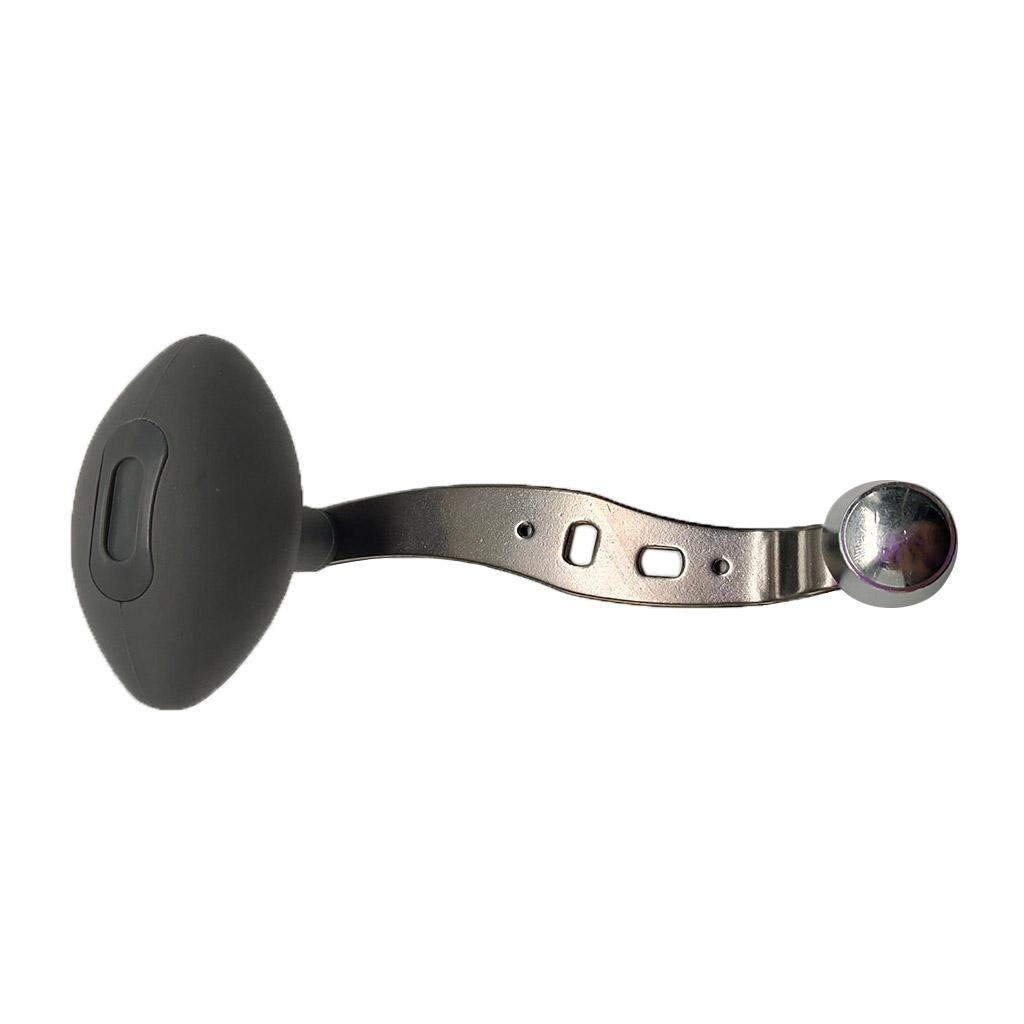 2pcs Alloy Fishing Reel Rocker Fishing Reel Handle Parts with Rubber Handle Knob