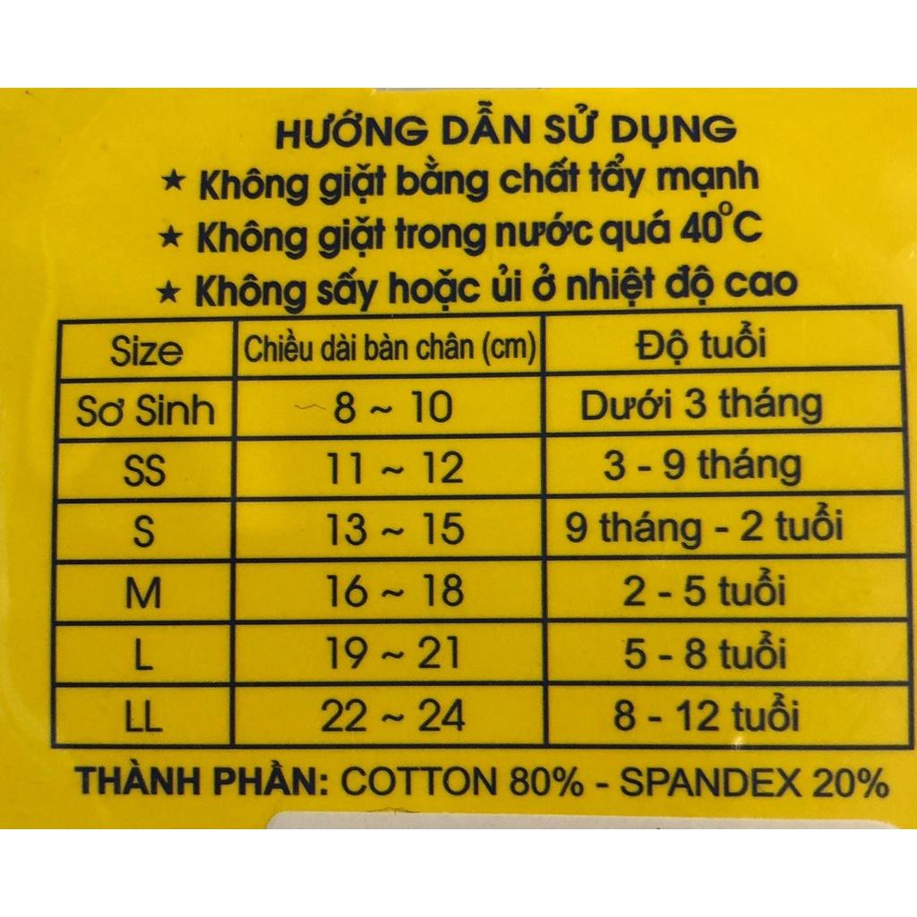 COMBO 5 ĐÔI Tất trẻ em CHỐNG TRƯỢT Ánh Minh KAMEKIDVớ trẻ em 3 tháng đến 8 tuổi