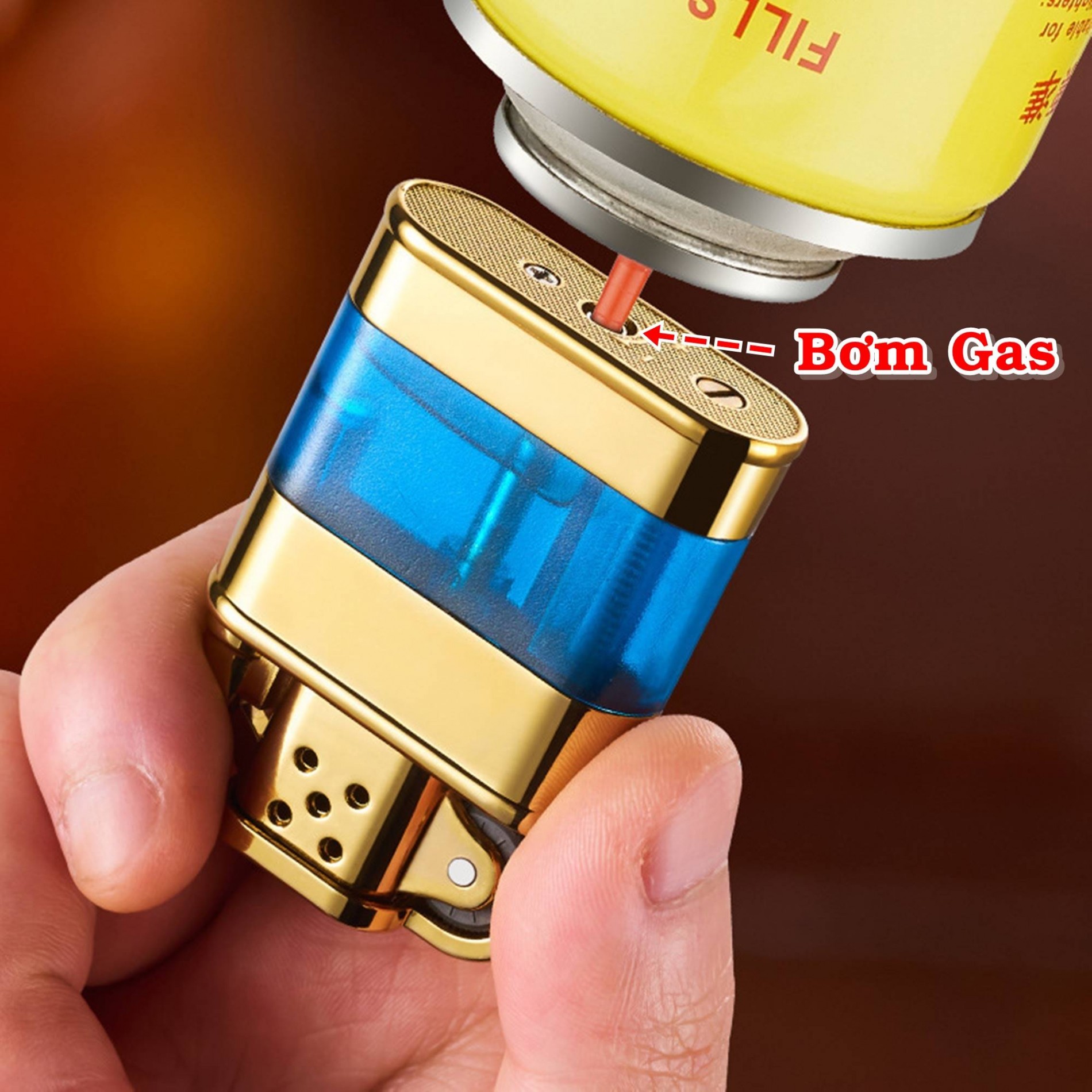 Hột quẹt bật lửa ZORRO cối gas lộ thiên Z866 kim loại - xài gas